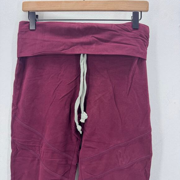 NWT GREY STATE Cross Town Leggings Mars Red sz L Cotton Blend Basic Sustainable - Picture 2 of 8